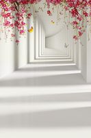 Vacally Vinyl Wood Wall Floor Photography Prop Backdrop Background 3x5FT Studio Props Art Poster Print Wall Photo Picture Living Room (Multicolour 6)