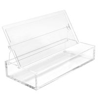 Clear Acrylic Marker / Pen / Photo Storage Box With Built-in Frame to Display 2 Prints - For Kodak Mini Instant Printer Picture Projects