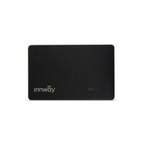 Innway Card - Ultra Thin Rechargeable Bluetooth Tracker Finder. Find Your Wallet, Bag, Backpack, Keys, Laptop, Tablet (Black)