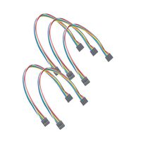 Fielect F/F IDE Balance Connector Extension Wire Ribbon Cable 30cm 6-pin Power Connector Splitter Copper Conductor Adapter for Printer Autor 5pcs