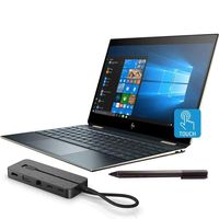 2019 HP - Spectre x360 2-in-1 13.3" FHD Touch-Screen Laptop - Intel Core i7 - 16GB Memory - 512GB SSD - 13-AP0033DX - Posiedon Blue (Renewed) (HP Stylus Pen + Dock)