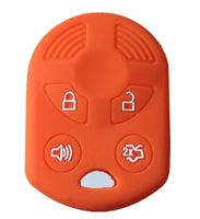 Rpkey Silicone Keyless Entry Remote Control Key Fob Cover Case protector For Ford Lincoln Mercury OUCD6000022 164-R8046 164-R7040 CWTWB1U722 （Orange）