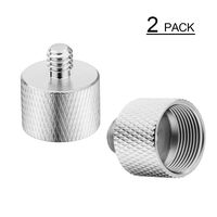 COLICOLY 5/8"-27 Female to 1/4"-20 Male Screw Thread Adapter for Camera Monitor - 2 Pack