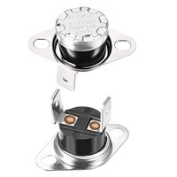 uxcell KSD301 Thermostat 120°C 10A Normally Closed N.C Adjust Snap Disc Limit Control Switch Microwave Thermostat Thermal Switch 2pcs