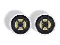 Monoprice 2 Way in-Ceiling Speakers - 8 Inch (Pair) with Aramid Fiber and Titanium Silk Drivers - Caliber Slim Series
