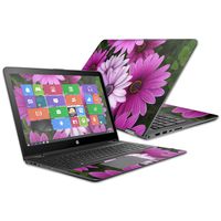Mightyskins Skin Compatible with Hp Envy X360 15z 15" (2016) - Purple Flowers | Protective, Durable, and Unique Vinyl Decal Wrap Cover | Easy to Apply, Remove, and Change Styles | Made in The USA