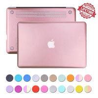 MacBook 12 inch Case Cover, IC ICLOVER Matte Plastic Hard Shell Snap on Protective Case for Apple for MacBook 12" (2016/2015 Newest Version) Model [A1534] - Rose Gold