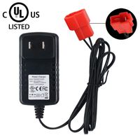 6V Kids Ride On Car Charger, 6 Volt Battery Charger for BMX X6 Kid TRAX Disney GMC Dinsney Wal-Mart Kid TRAX Moto ATV Quad Disney Ride On Car Red Square Plug