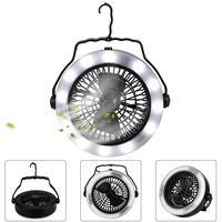 Camping Lantern, Camping Fan Light,Portable Lightweight LED Tent Light with Ceiling Fan and Hook, USB Powered or Battery Operated,for Truck Tent, Fishing, Emergencies, Hurricanes,Outages,Survival Kit