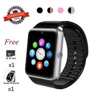 Beaulyn Bluetooth Smart Watch,Touch Screen Sport Wrist Watch Phone for Android Pedometer Smartwatch Compatible Samsung Men Women (Light Silver)