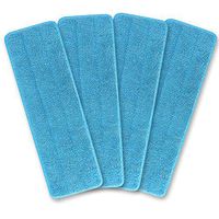 4 Pack 18" Microfiber Spray Mop Pads Washable , 360 Wet/Dry Floor Cleaning and Scrubbing mops Fit All Spray Mops and Reveal Mops