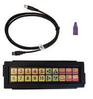 20 Key USB Programmable Keypad with 6' USB Cable and USB-PS/2 Adapter