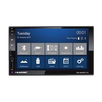 Blaupunkt San Marino 510 2DIN 7" Capacitive Touch Screen Panel Bluetooth SWC PhoneLink Android and iOS Smartphones FHD Playback Car Dash Cam DVR Digital Video Recorder Stereo Receiver Head Unit