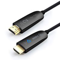 Fiber Optic HDMI Cable 16.5FT (5m) - High Speed 2.0 18Gpbs 4k@60 4:4:4 - PET Braided Cord and Gold Plated Connector - Support Ethernet, Video 4K, UHD 2160p, HD 1080p, 3D, Xbox 360, PS4, Computer