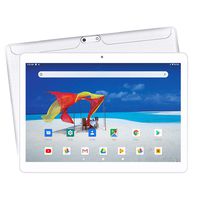 【2019 Upgraded 】 Yuntab K107 10.1 Inch Quad Core CPU MT6580 Cortex A7 Android 5.1,Unlocked Smartphone Phablet Tablet PC,1G+16G,HD 800x1280,Dual Camera,IPS,WiFi,GPS,Support 3G Dual SIM Card(White)