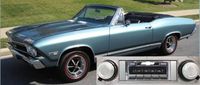 Custom Autosound Stereo Compatible with 1968 Chevelle Malibu El Camino, USA-630 II High Power 300 watt AM FM Car Stereo/Radio with Auxiliary Input