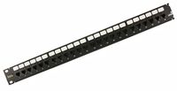 Leviton 5G270-U24 GigaMax 5E QuickPort Patch Panel, 24-Port, 1RU, Cat 5E, Cable Management Bar Included
