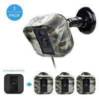 Blink XT Camera Wall Mount Bracket,EastKing Weather Proof 360 Degree Full Protective Adjustable Outdoor Indoor Mount and Cover Case for Blink XT Home Security Camera System (Olive(3 Pack)