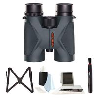 Athlon Optics Midas 8x42 Binoculars with Harness and Glass Care Bundle with Focus Lens Pen Bundle