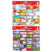 FLOMO Christmas Whimsical Winter Sticker Gift Tags (2 Packs) Christmas Gift Tags, Christmas Gifts, Gift Tags, Christmas Tags, Xmas, Christmas Gift tag Stickers, Christmas Present Gift Tags