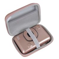 Anleo Hard Travel Case for Fujifilm Instax Mini Liplay Hybrid Instant Camera (Rose Gold)