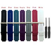 Allrun Newest Replacement Silicone Bands for Garmin Vivoactive (No tracker, Replacement Bands Only) (Style A)