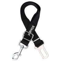 Vastar Adjustable Pet Dog Cat Safety Leads Car Vehicle Seat Belt Harness Seatbelt, Made from Nylon Fabric, Black