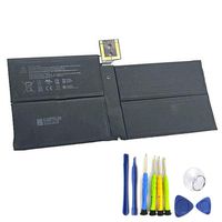 Dentsing Compatible Tablet Battery with Microsoft DYNM02 (7.57V 45Wh/5940mAh) Surface Pro 5 1796 Series Laptop G3HTA038H 2(1ICP4/52/108+1ICP4/45/114)-2 with Tools