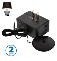 Westek Dimmer Switch for Lamps - Plug In Dimmer Switch with Touchpad Control, 2 Pack - 200W, 3 Level Dimmer - Light Dimmers for Lamps are Ideal for Bedside and Hard to Reach Lamps - 6043BC