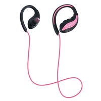 Bluetooth Headphones, YMXUAN U4B Cordless Sports Headset with Mic, IPX5 Sweatproof, HD Stereo Sound, Noise Cancelling, Up to 8 Hours for Running, Gym, Wireless Workout Earphones Pink