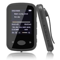 Clip MP3 Player with Bluetooth 4.2, Alexan 16GB Super Lightweight Wearable Personal MP3 Player with Headphones,FM Radio,Pedometer,Voice Recorder Support Up to 128GB