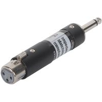 PARTS EXPRESS XLR Female to 1/4" Male Line Matching Transformer