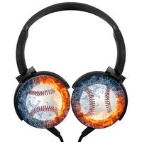 DMgui Baseball Stereo Deep Bass Wired Headphones Earphone