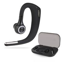 Bluetooth Headset Handsfree Wireless 4.1 Headset Earphone for Business Trucker, Wireless Headphone Bluetooth Earpiece Compatible for iPhone Android Cellphone (Black-A8)