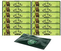 Zig Zag Organic King Size Rolling Papers (12 Packs) with Smell Proof Pouch