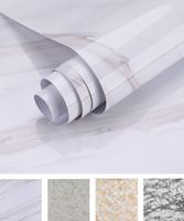 Oxdigi Marble Contact Paper 24 x 196 inches Self Adhesive Peel & Stick Wallpaper for Kitchen Countertop Cabinet Furniture Waterproof PVC Removable White