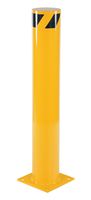 Vestil BOL-42-6.5 Steel Pipe Safety Bollard, 42" x 6.5", Yellow