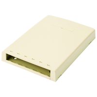 Panduit CBXF6EI-AY 6-Port Surface Mounting Box for LD3/LD5 Fitting, Electric Ivory