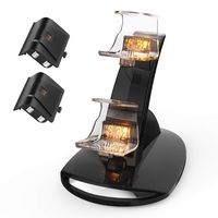 YCCTEAM Xbox One Controller Charger with Rechargeable Battery Packs, Xbox Batteries Charging Station Controller Charging Stand Dock Accessories Kit for Xbox One S/X Elite