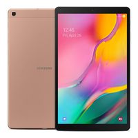 Samsung Galaxy Tab A 10.1" (2019, WiFi + Cellular) Full HD Corner-to-Corner Display, 32GB, Global 4G LTE Tablet & Phone GSM Unlocked SM-T515, International Model (Gold)