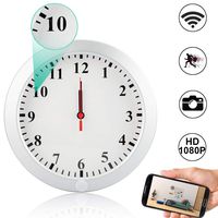 Hidden Spy Wall Clock Camera, Camakt 1080P HD WiFi Wireless Digital Hidden Nanny Cam with Motion Detection/Loop Recording Cover Security Camera