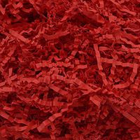 Crinkle Cut Paper Shred Filler for Packing and Filling Gift Baskets Perfect for Stuffing Gift Bags (Red)