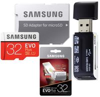 32GB Samsung Evo Plus Micro SD XC Class 10 UHS-1 32G Memory Card for Samsung Galaxy S8, S8+, S8 Note, S7, S7 Edge, S5 Active, S4, S3, S Tab, with USB Card Reader (MB-MC32DA/AM)