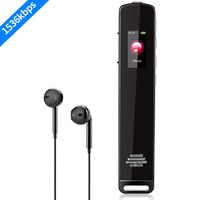 Voice Recorder Bostin 1536kbps 16GB Dictaphone Sound Activated Recorder, Rechargeable HD Audio Recorder,MP3 Player,Noise Reduction Digital Voice Recorder for Lectures/Meetings/Interviews/Class