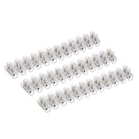 uxcell Terminal Strip Screw Terminal Barrier Block 10A 12 Position Dual Row Type U Wire Connector 4pcs