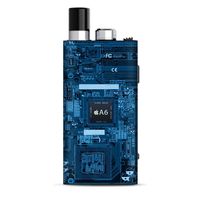 Skin Decal Vinyl Wrap for Smok Trinity Alpha Kit | Vape Stickers Skins Cover| circuit2 Blue