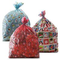 3 Giant Christmas Gift Bag 36" x 44" with Gift Tag! Sturdier Quality for Christmas