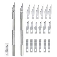 Craft Knifes, Premium Aluminium Alloy & Steel Blades Utility Knives Wood Carving Knife, Art Carving Knife, Engraving Hobby Knives for Crafts Arts Drawin