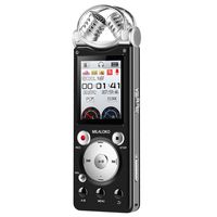Digital Voice Recorder for Lectures Meetings Interview with Dual Microphone Voice Activated Recording MILALOKO V3 (16G)