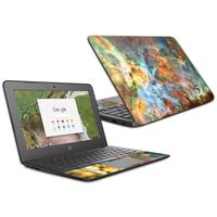 MightySkins Skin Compatible With HP Chromebook 11 G6 11.6" (2018) - Space Cloud | Protective, Durable, and Unique Vinyl Decal wrap cover | Easy To Apply, Remove, and Change Styles | Made in the USA
